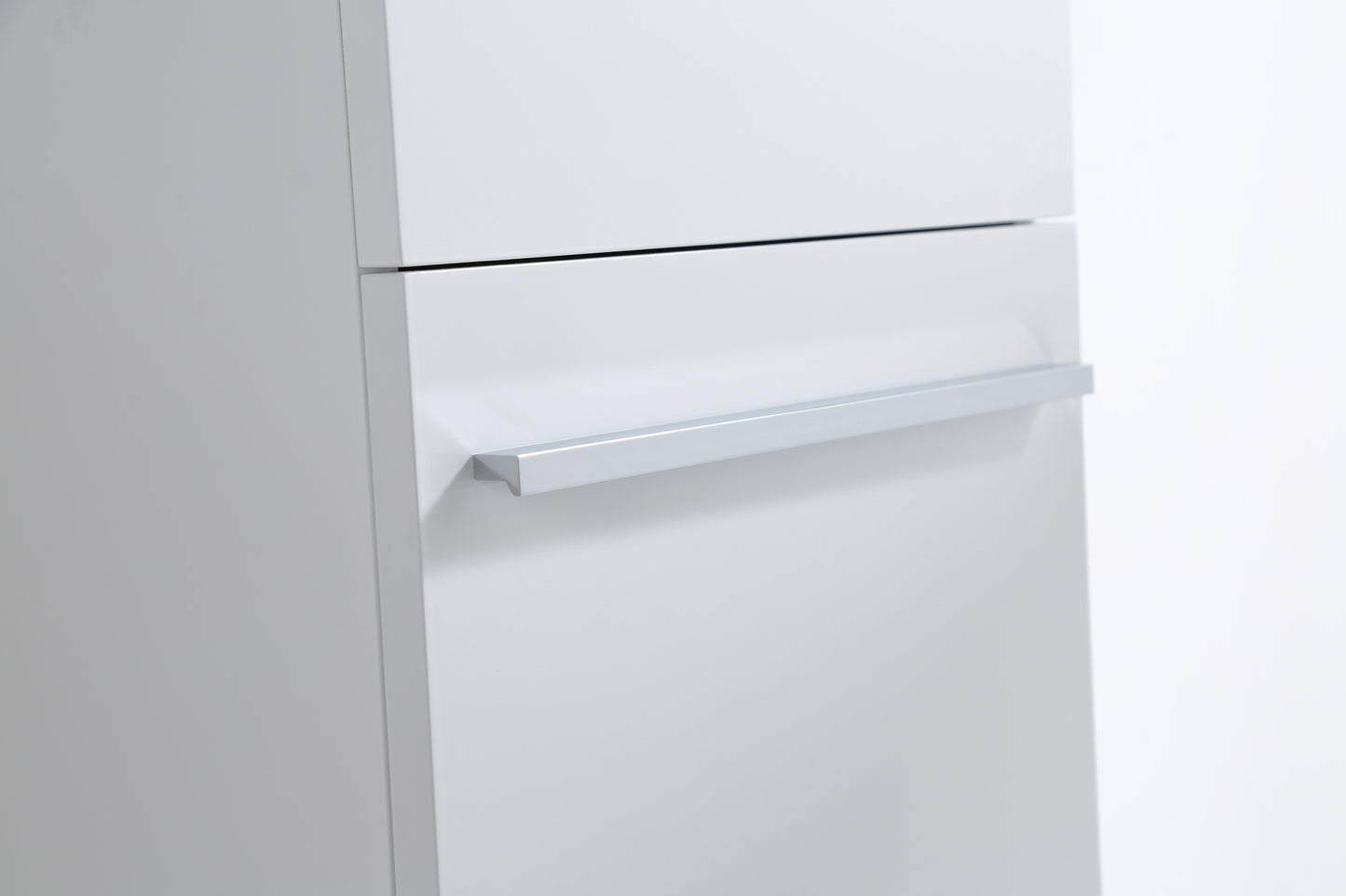 Millennium Modern Design Gloss White Bathroom Vanity Set with Cabinet and Counter Sink