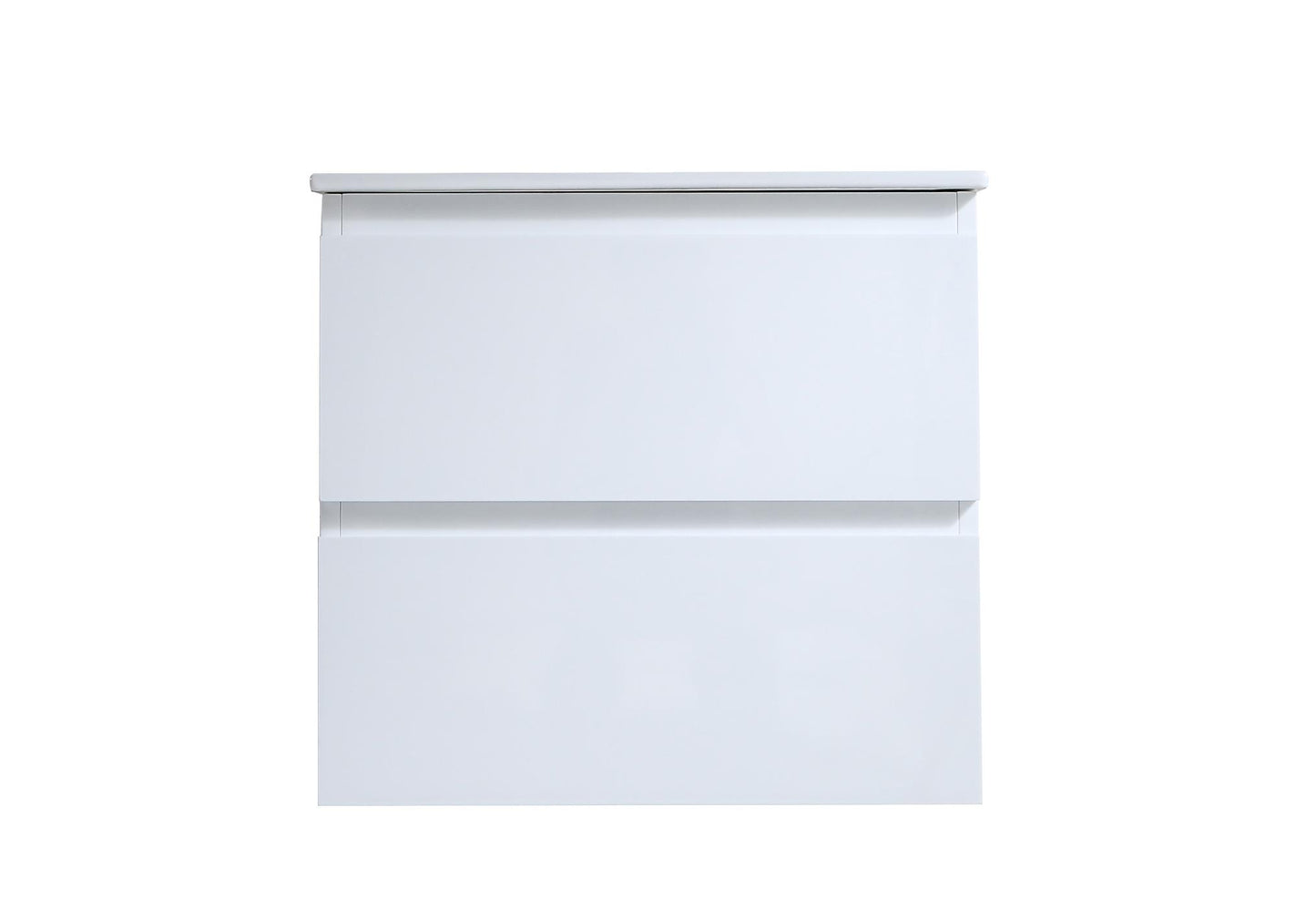 Millennium Modern Design Gloss White Bathroom Vanity Set with Cabinet and Counter Sink