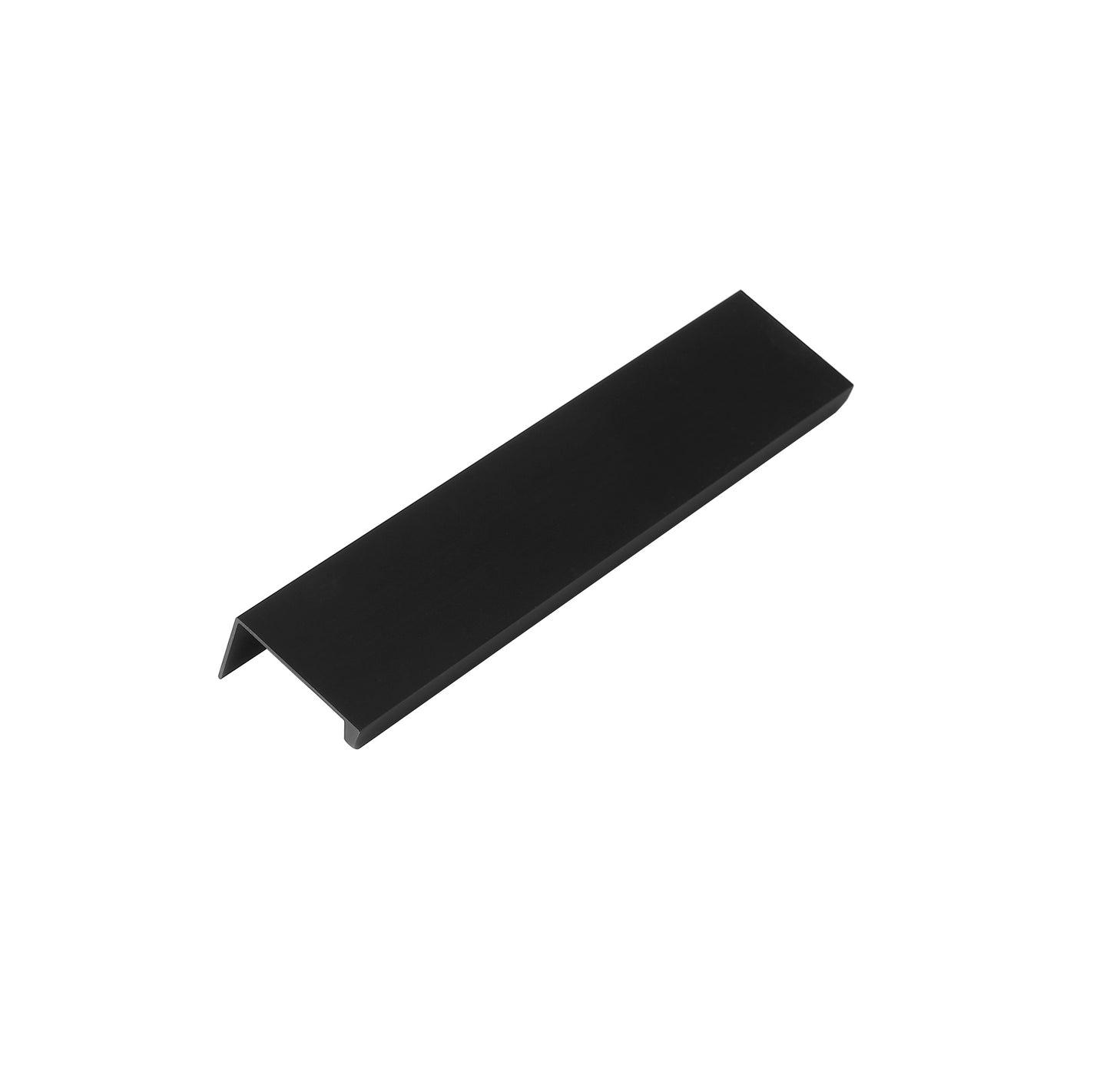 Center-to-Center Matte Black Finger Edge Tap Cabinet Pull (10-Pack)
