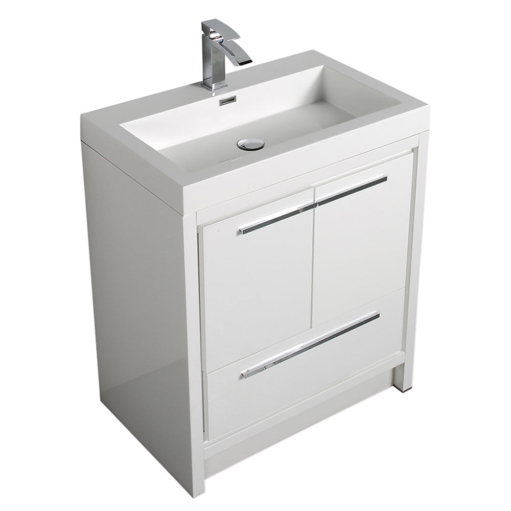 Boardwalk Modern Design Bathroom Furniture Set with Cabinet and Basin