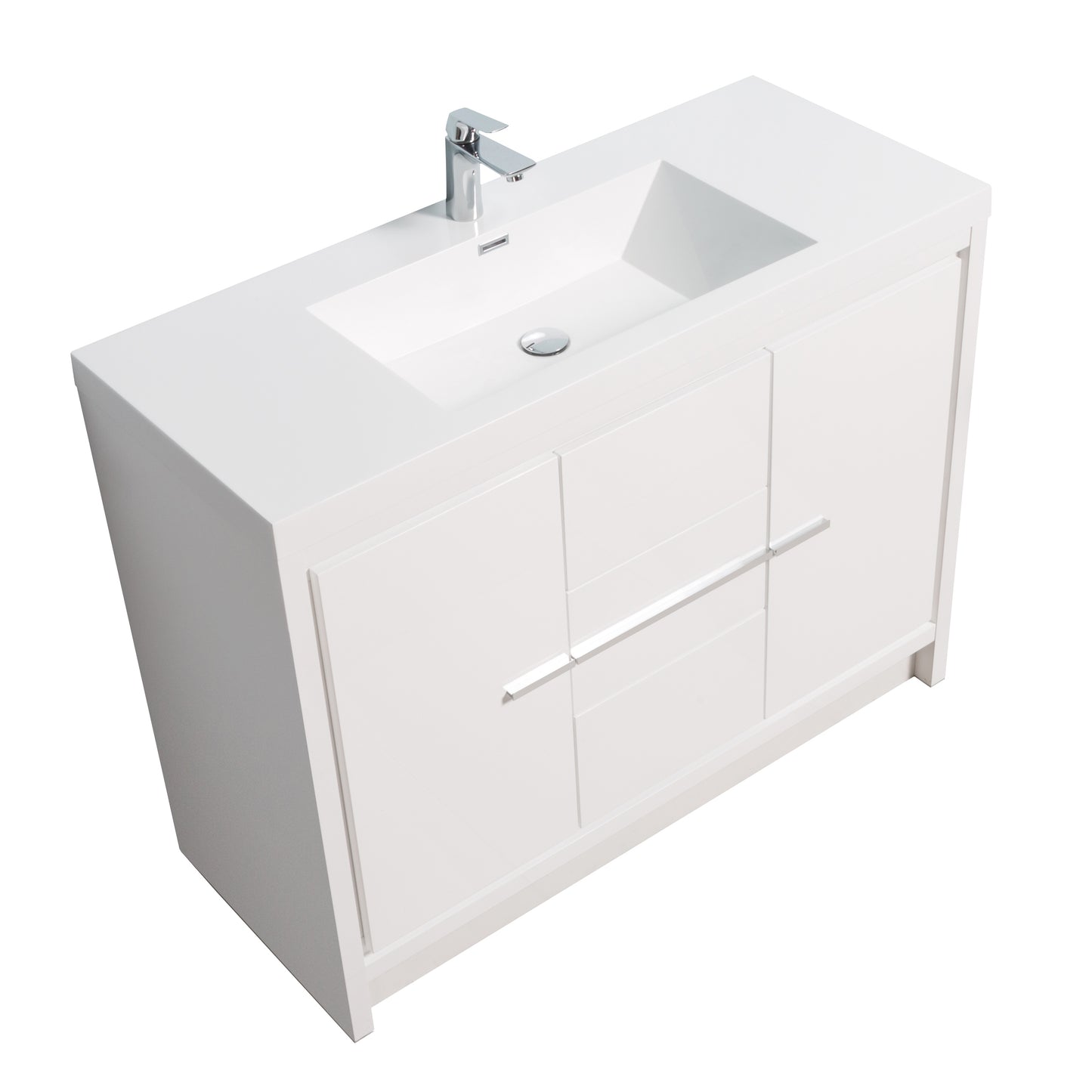 Boardwalk Modern Design Bathroom Furniture Set with Cabinet and Basin