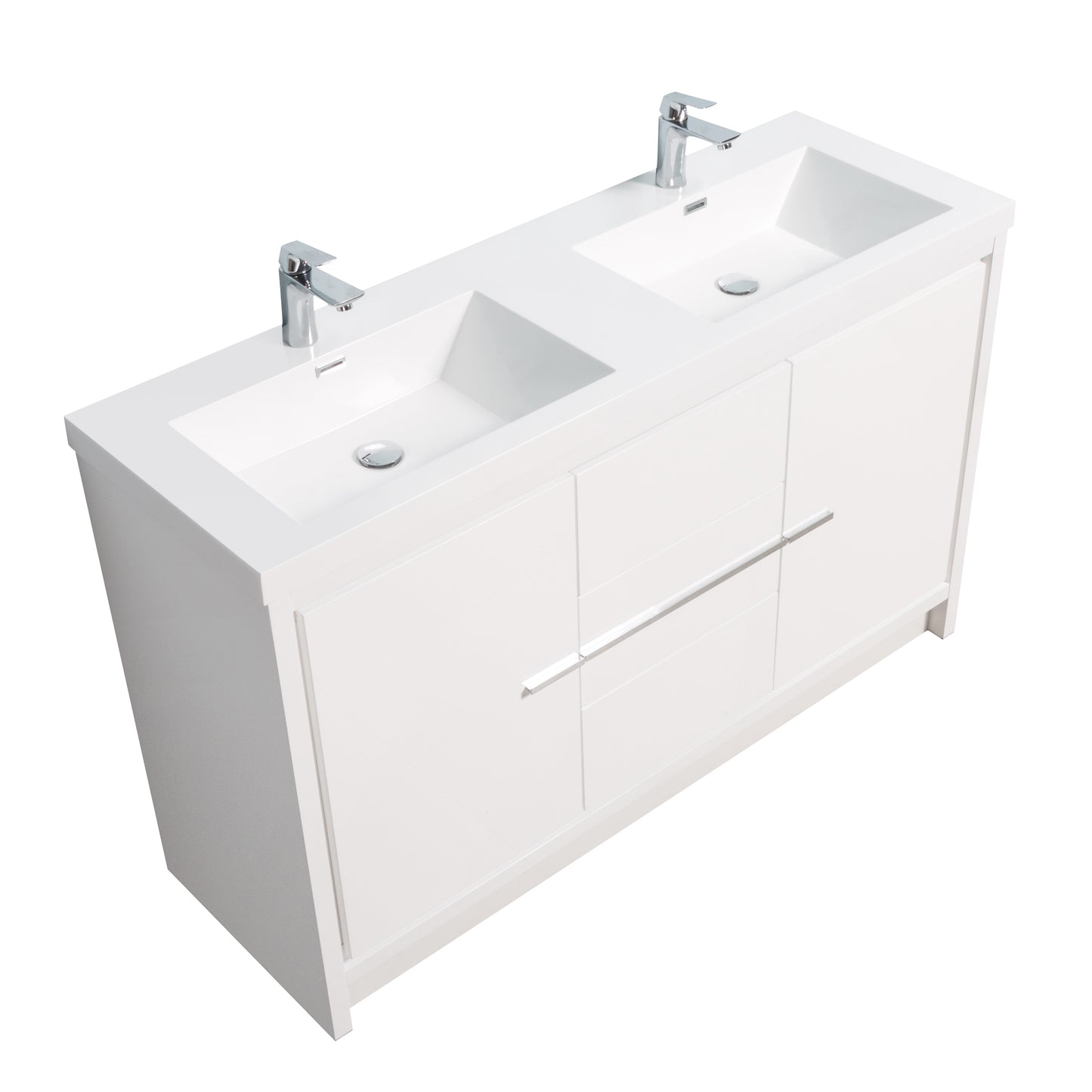 Boardwalk Modern Design Bathroom Furniture Set with Cabinet and Basin