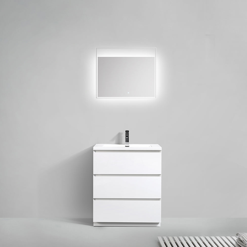 Cascade 30 in. Bathroom Furniture Set with Cabinet and Basin