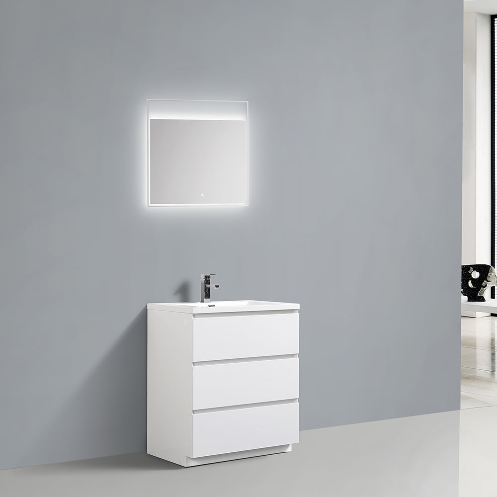 Cascade 30 in. Bathroom Furniture Set with Cabinet and Basin