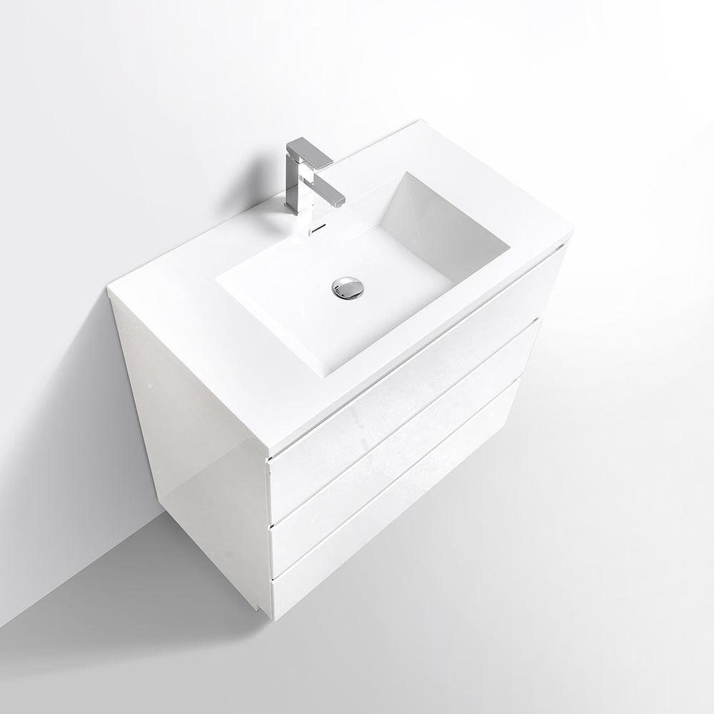 Cascade 36 in. Bathroom Furniture Set with Cabinet and Basin