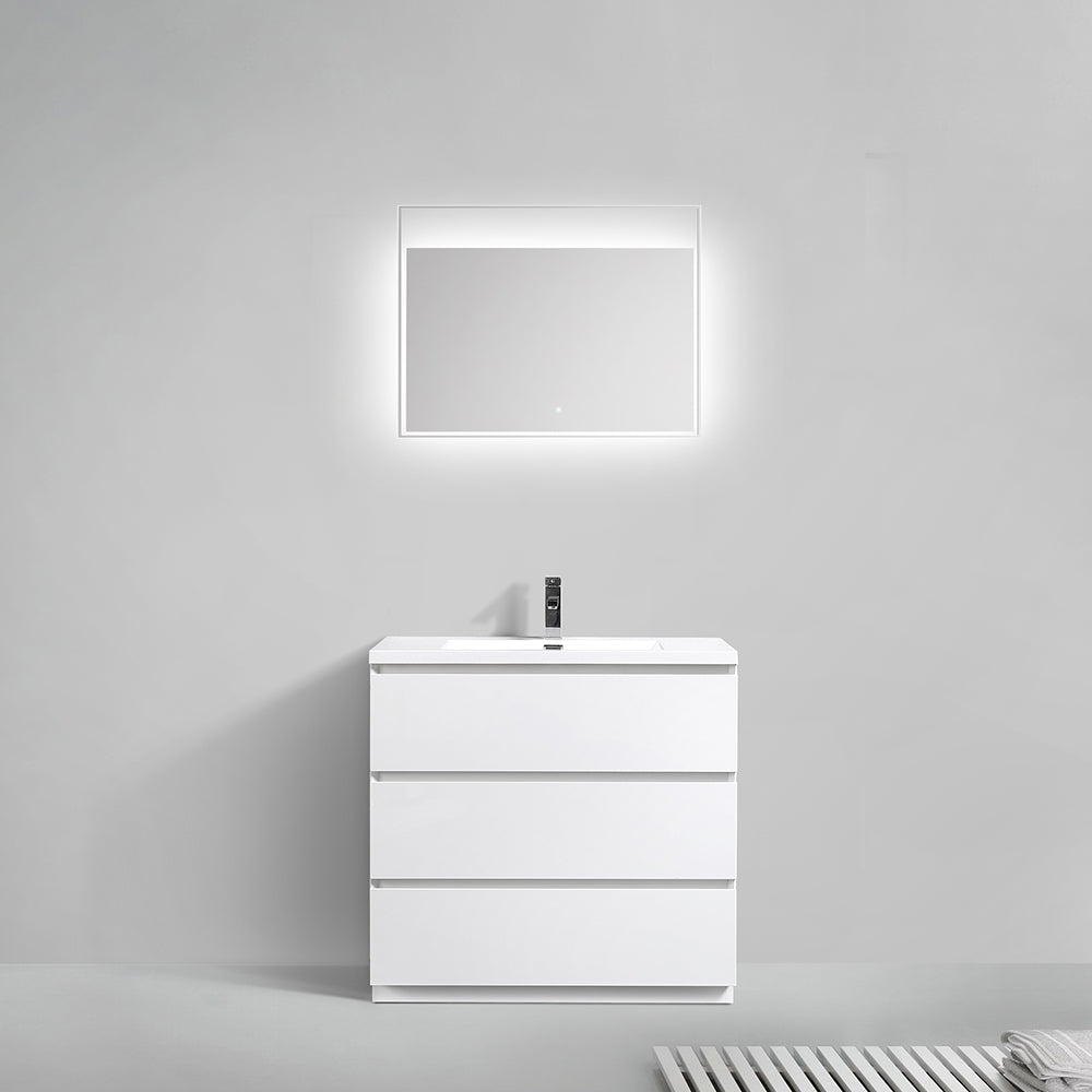 Cascade 36 in. Bathroom Furniture Set with Cabinet and Basin