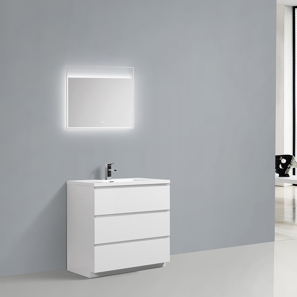 Cascade 36 in. Bathroom Furniture Set with Cabinet and Basin