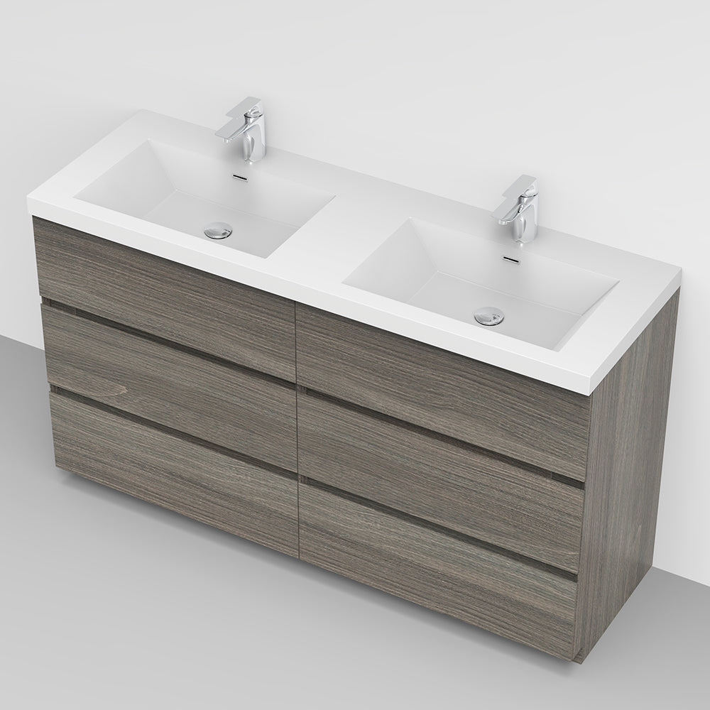 Cascade 59 in. Bathroom Furniture Set with Cabinet and Basin