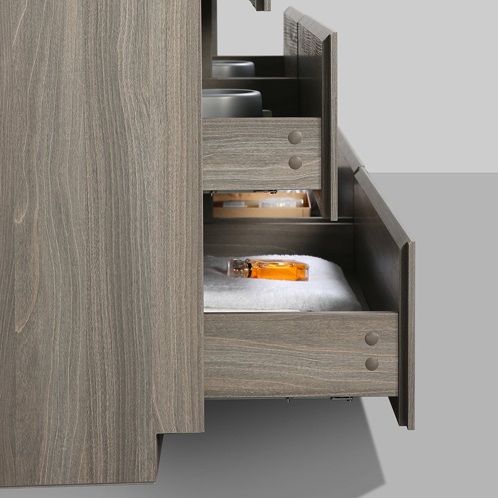Cascade 71 in. Bathroom Furniture Set with Cabinet and Basin