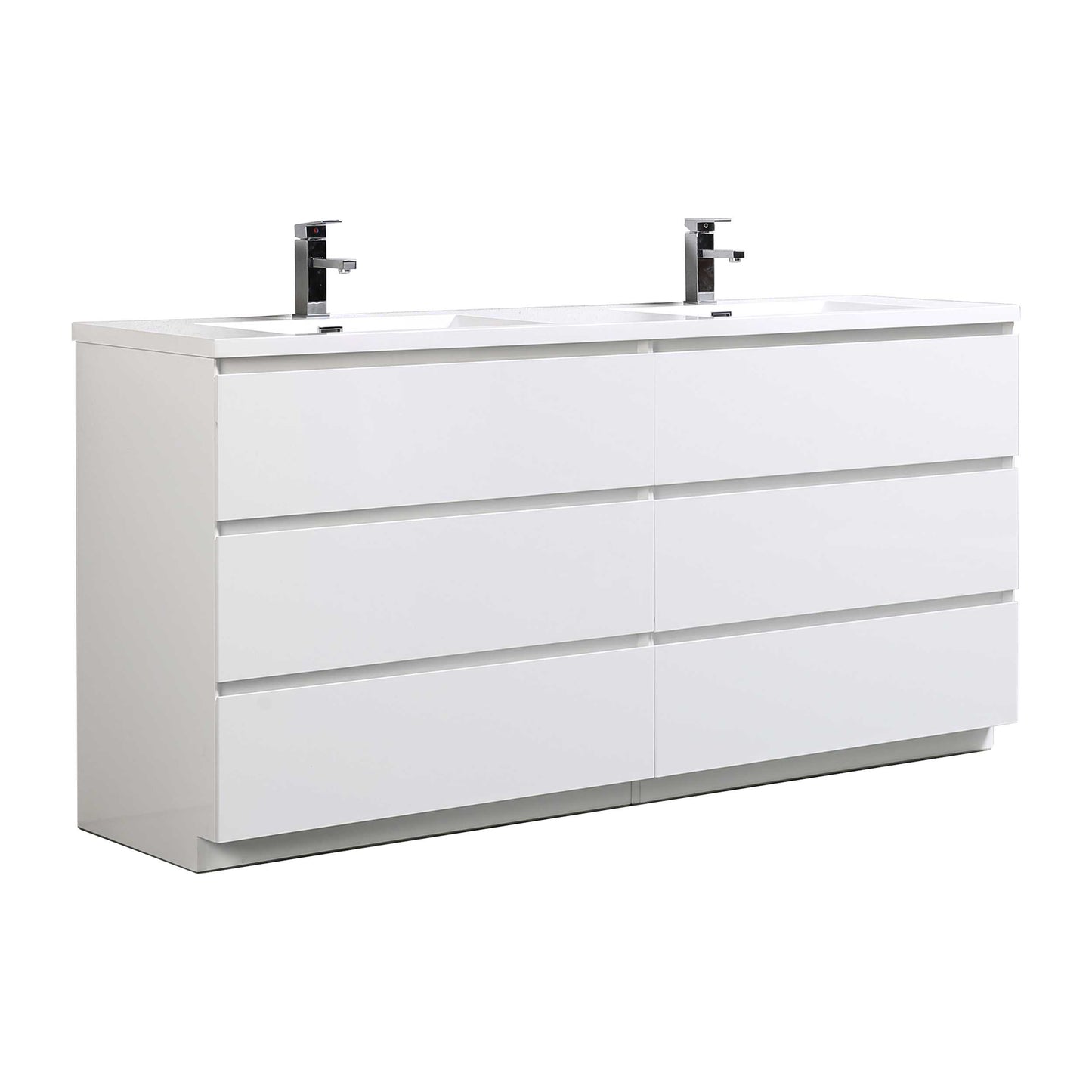 Cascade 71 in. Bathroom Furniture Set with Cabinet and Basin