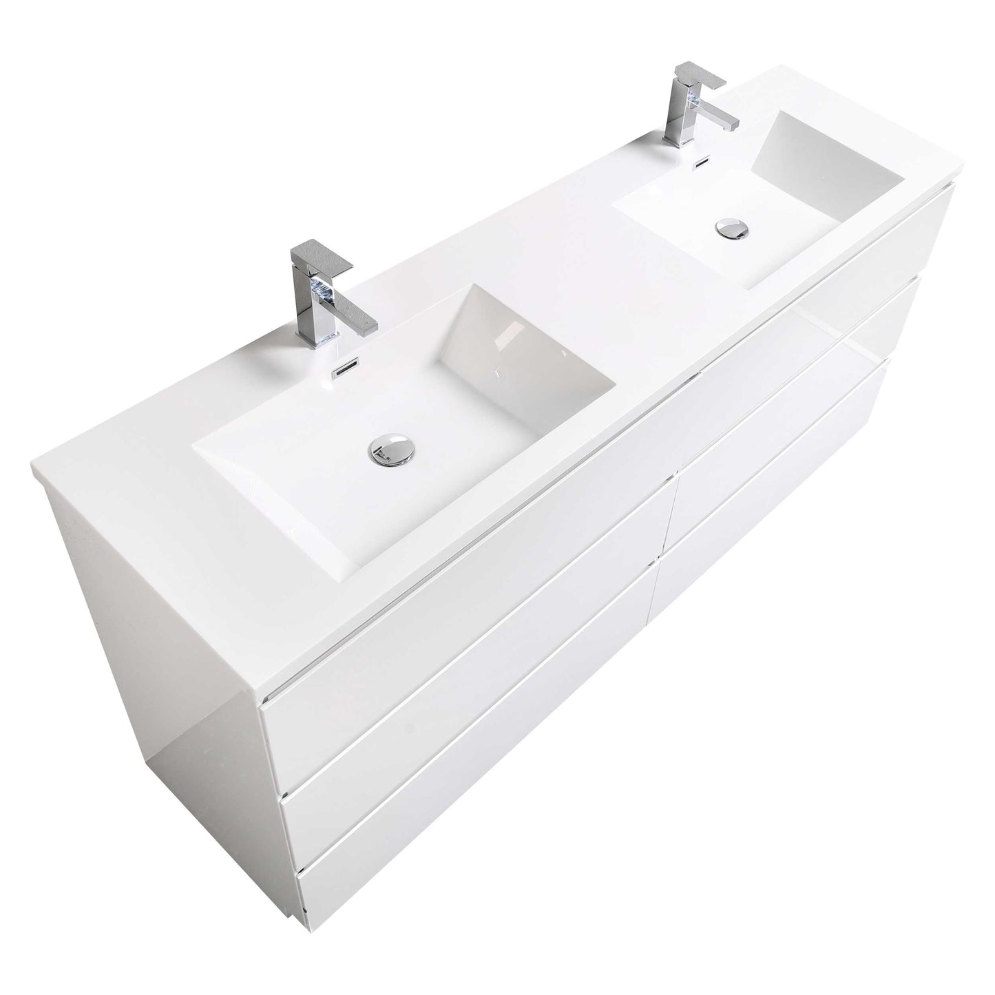 Cascade 71 in. Bathroom Furniture Set with Cabinet and Basin