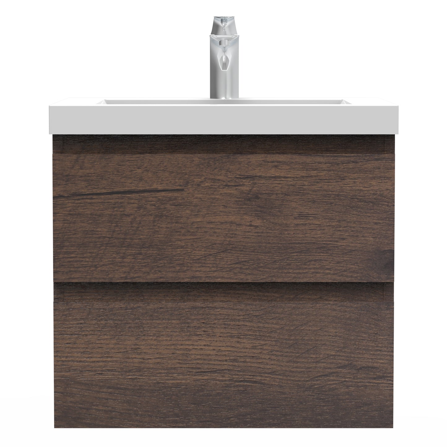 Newport Modern Design Rose Wood Bathroom Furniture Set with Cabinet and Basin