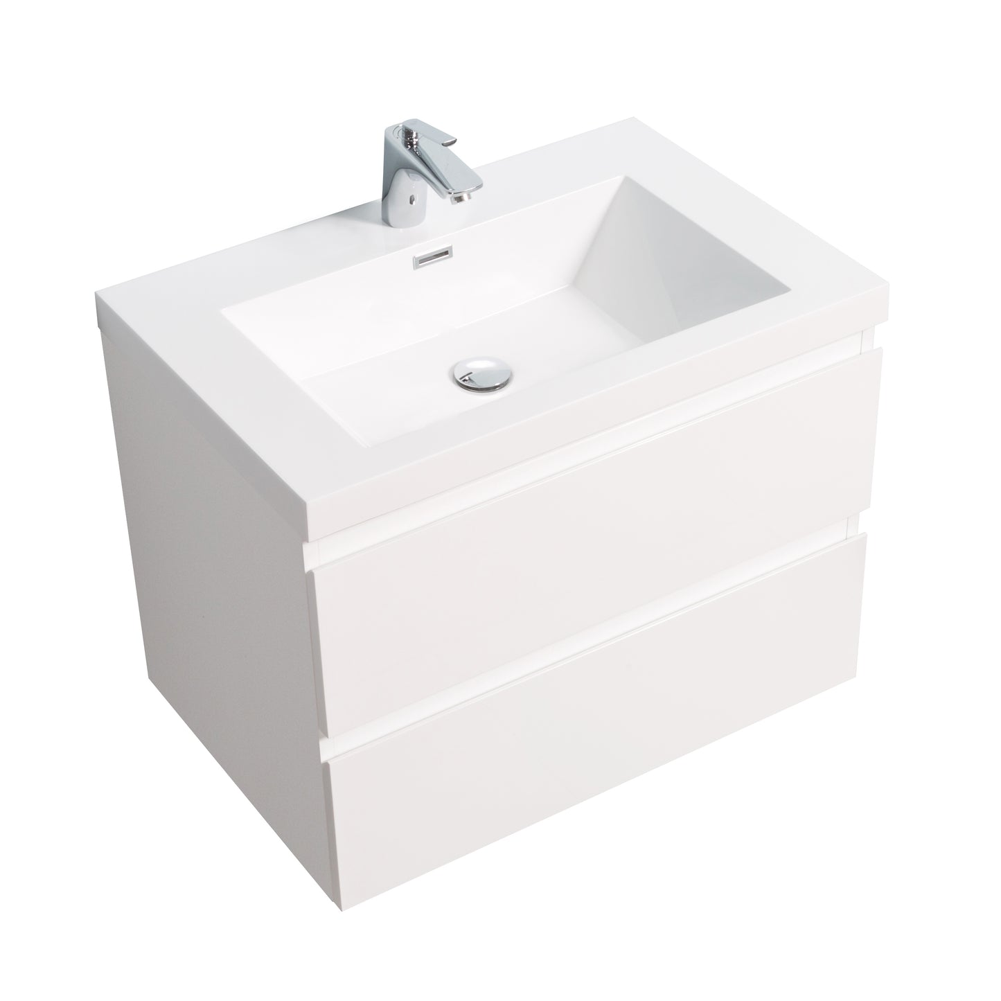 Newport Modern Design White Bathroom Furniture Set with Cabinet and Basin