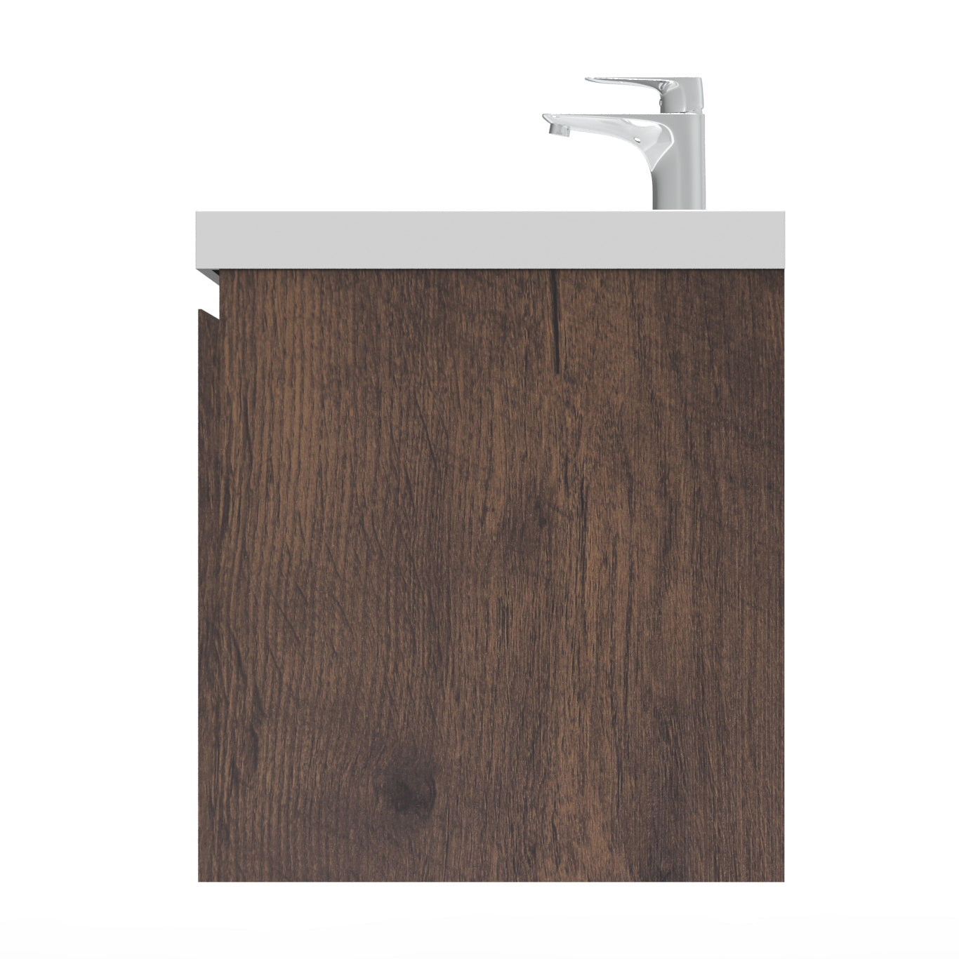 Newport Modern Design Rose Wood Bathroom Furniture Set with Cabinet and Basin