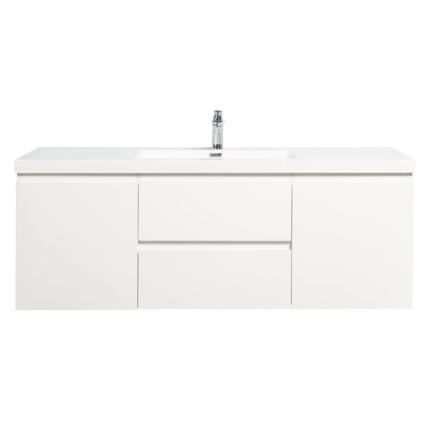 Newport Modern Design White Bathroom Furniture Set with Cabinet and Basin