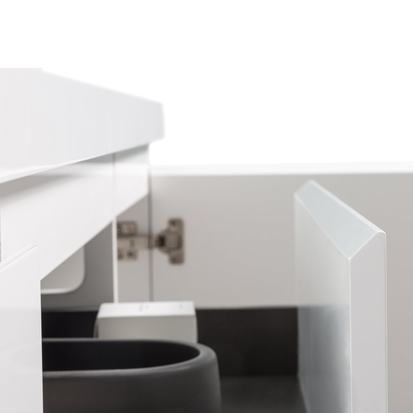 Newport Modern Design White Bathroom Furniture Set with Cabinet and Basin
