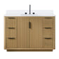 Evelyn Freestanding Bathroom Vanity in Nature Oak with Quartz Countertop