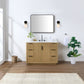 Evelyn Freestanding Bathroom Vanity in Nature Oak with Quartz Countertop