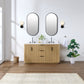 Evelyn Freestanding Bathroom Vanity in Nature Oak with Quartz Countertop