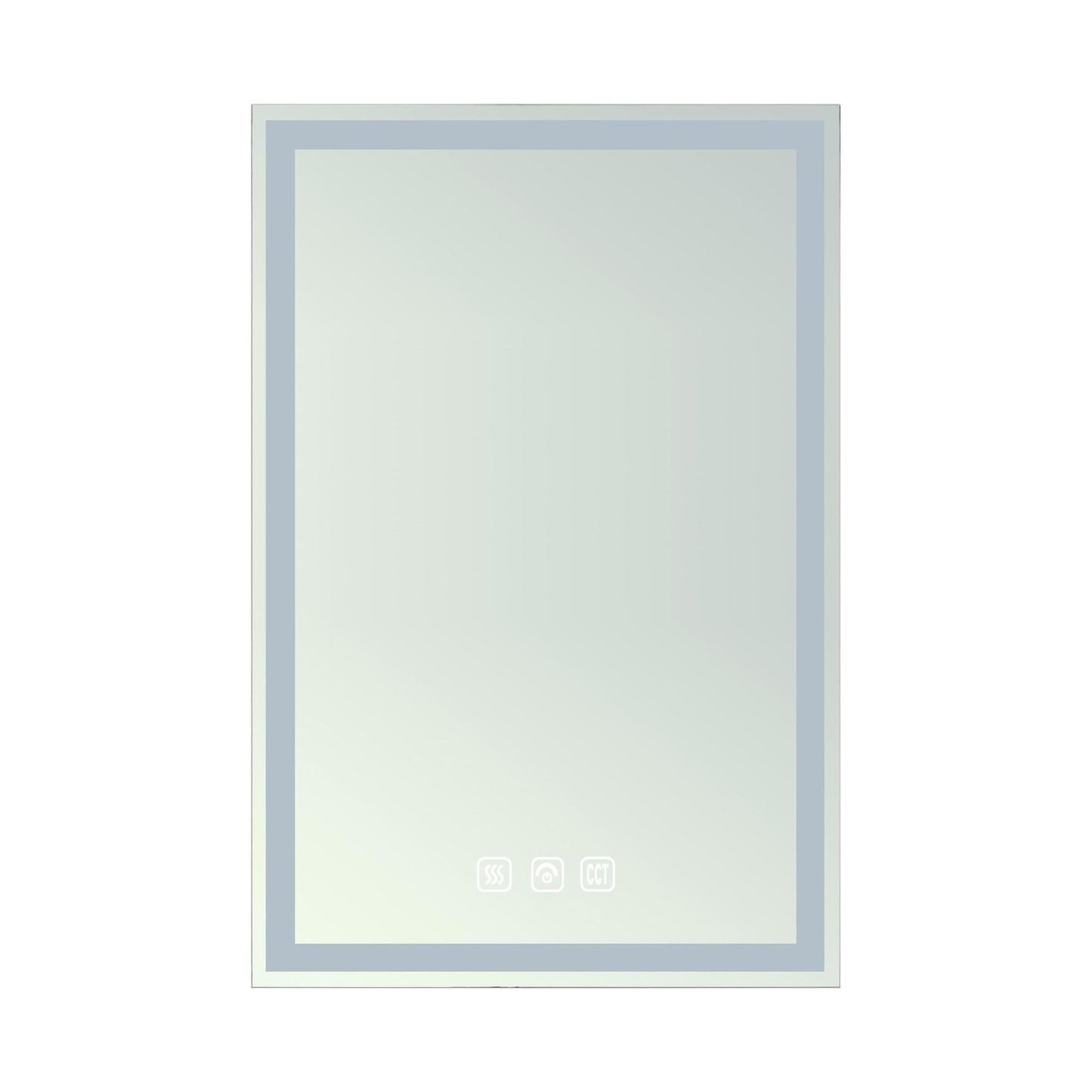 Hampton Rectangular Frameless Anti-Fog Wall Bathroom LED Vanity Mirror