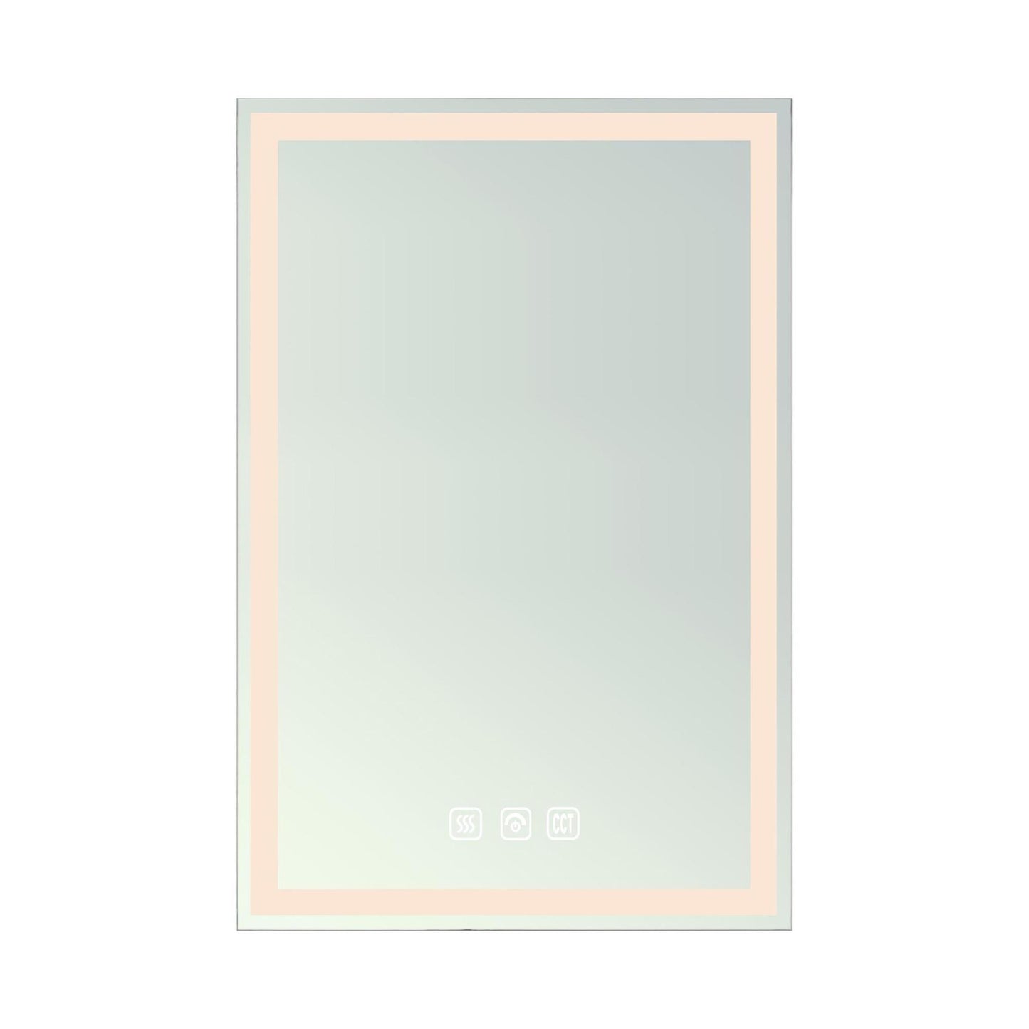 Hampton Rectangular Frameless Anti-Fog Wall Bathroom LED Vanity Mirror