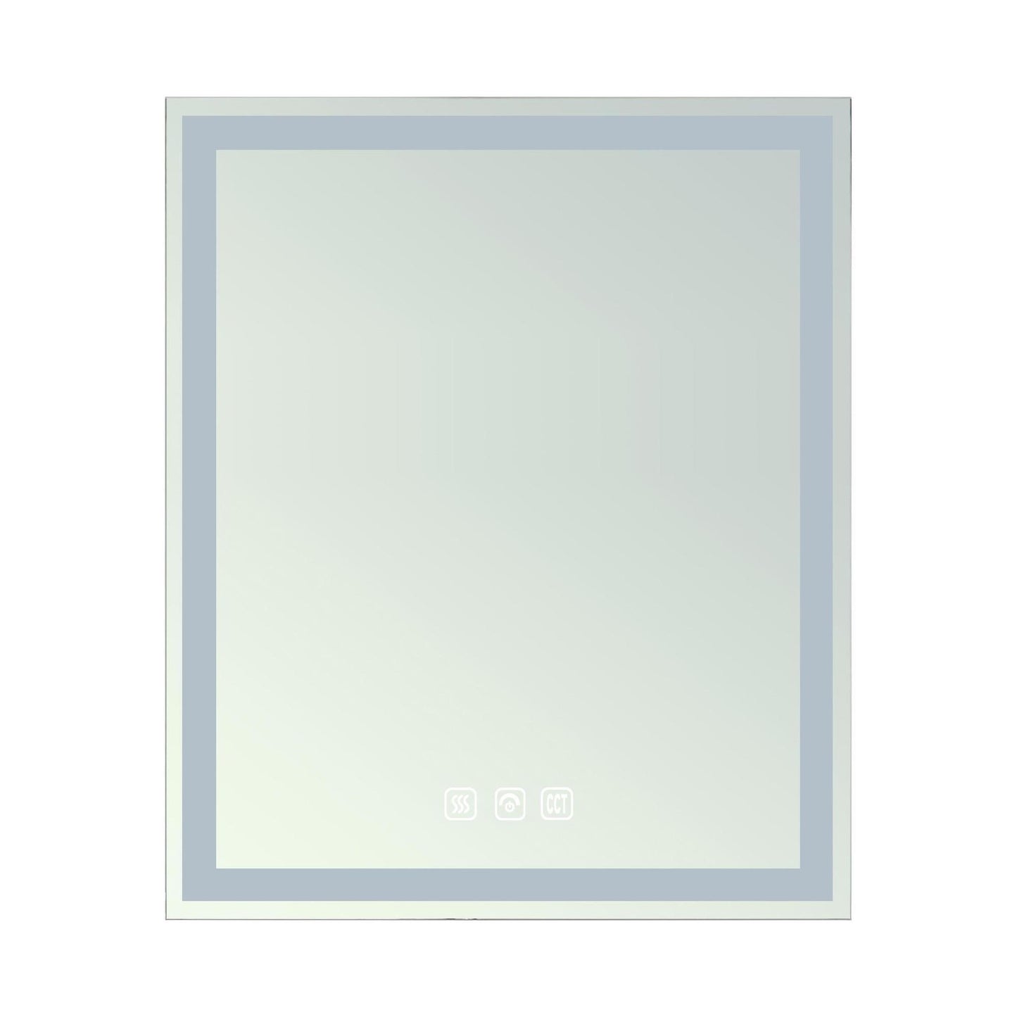 Hampton Rectangular Frameless Anti-Fog Wall Bathroom LED Vanity Mirror