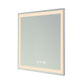 Hampton Rectangular Frameless Anti-Fog Wall Bathroom LED Vanity Mirror