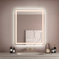 Hampton Rectangular Frameless Anti-Fog Wall Bathroom LED Vanity Mirror