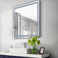 Hampton Rectangular Frameless Anti-Fog Wall Bathroom LED Vanity Mirror