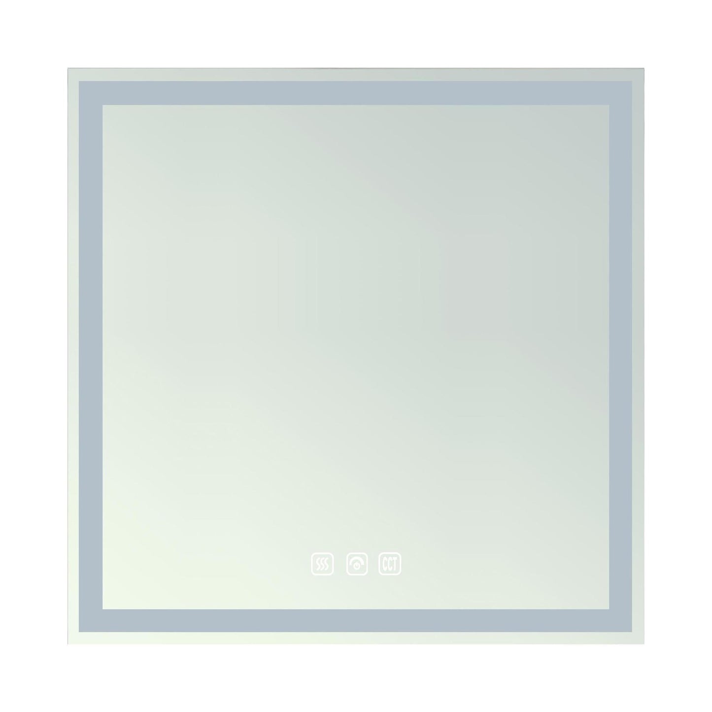 Hampton Rectangular Frameless Anti-Fog Wall Bathroom LED Vanity Mirror