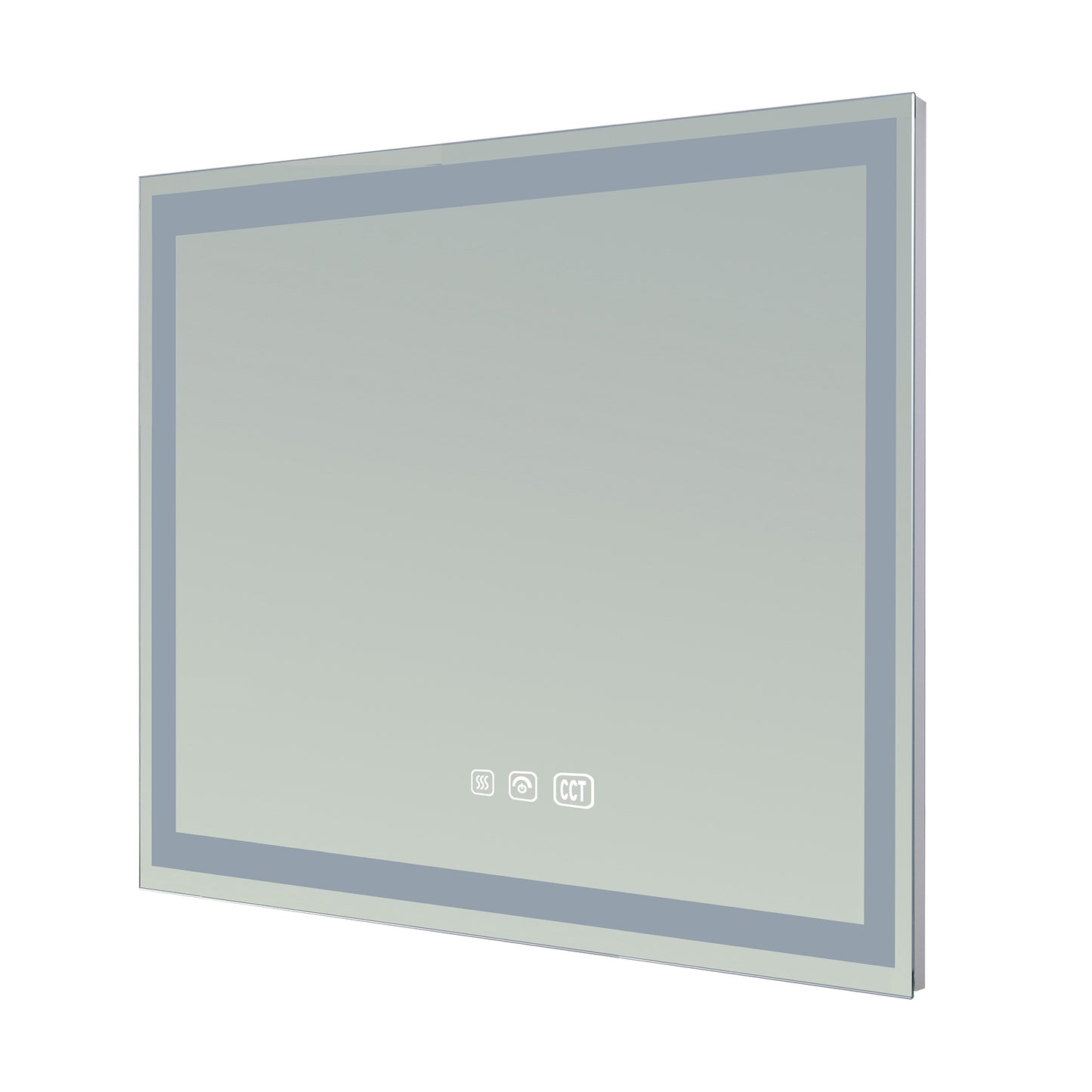 Hampton Rectangular Frameless Anti-Fog Wall Bathroom LED Vanity Mirror