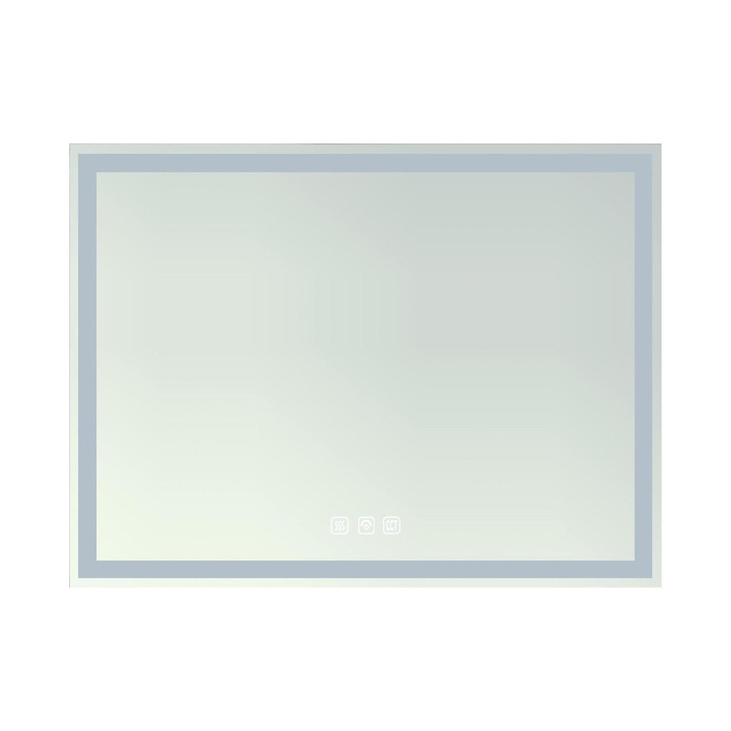 Hampton Rectangular Frameless Anti-Fog Wall Bathroom LED Vanity Mirror