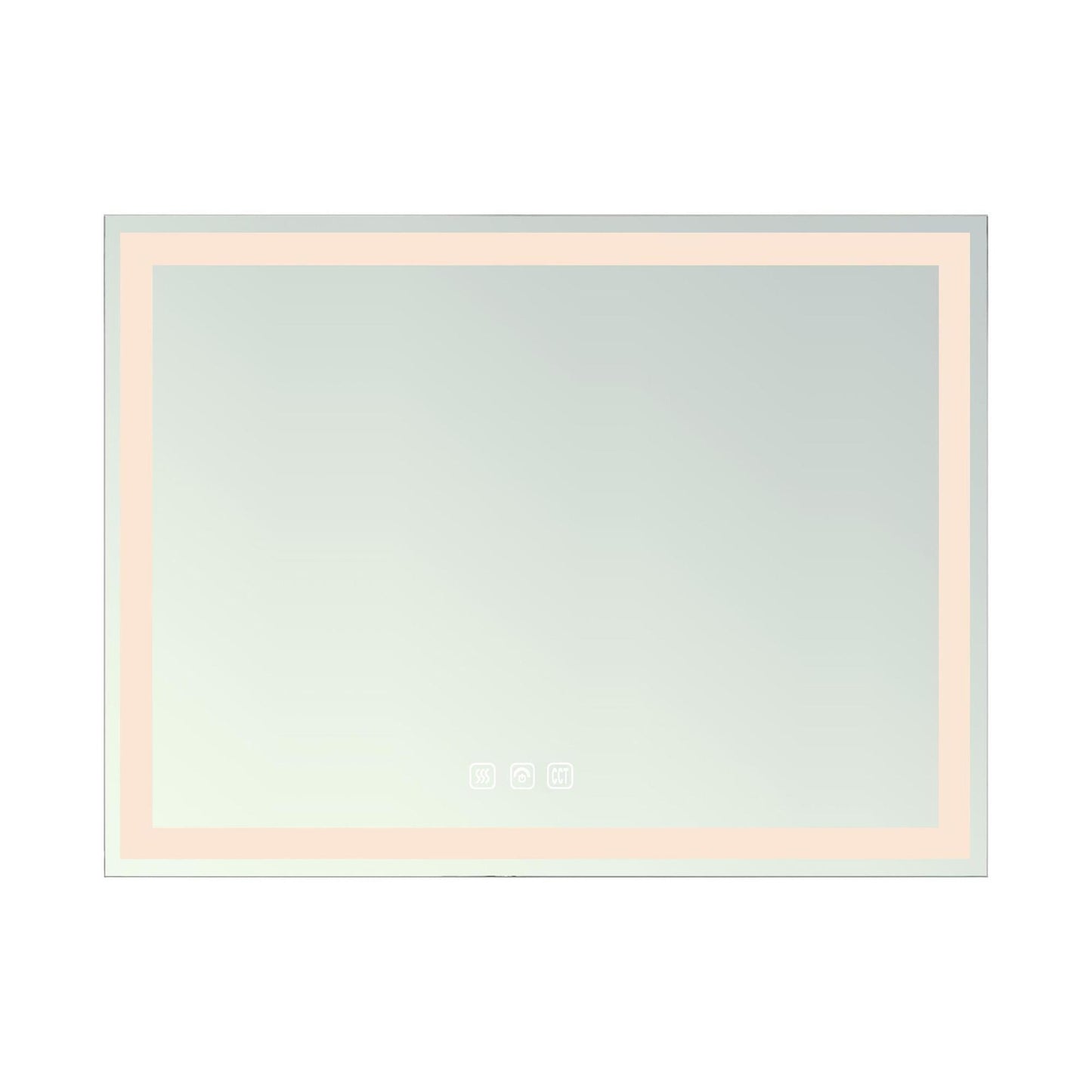 Hampton Rectangular Frameless Anti-Fog Wall Bathroom LED Vanity Mirror