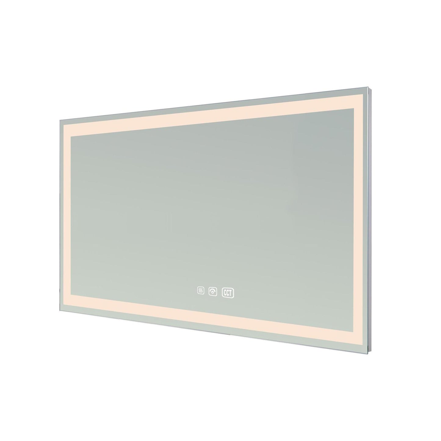 Hampton Rectangular Frameless Anti-Fog Wall Bathroom LED Vanity Mirror