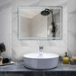 Hampton Rectangular Frameless Anti-Fog Wall Bathroom LED Vanity Mirror