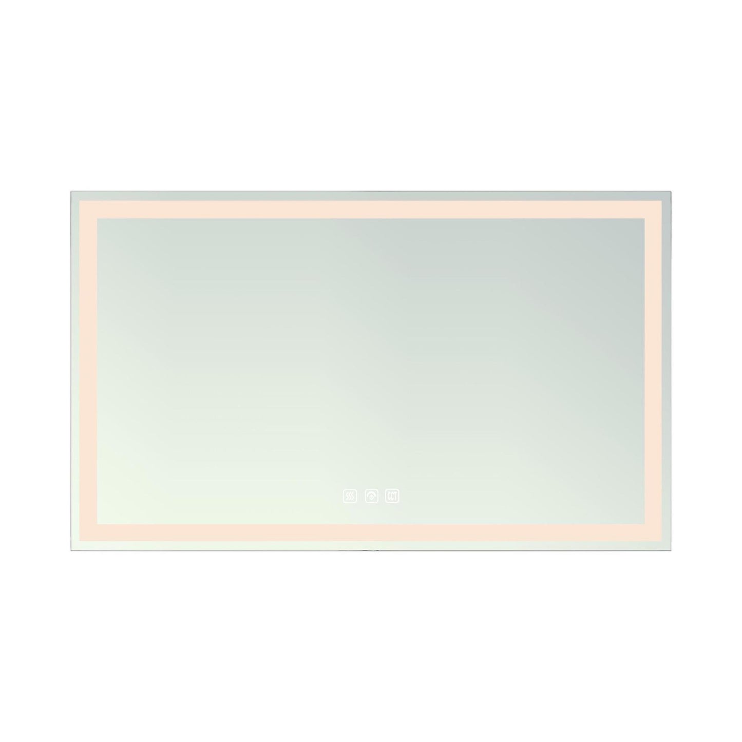 Hampton Rectangular Frameless Anti-Fog Wall Bathroom LED Vanity Mirror