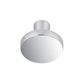 Luna 1.26 in. (32 mm) Modern Round Cabinet Knurled Knob (10-Pack)
