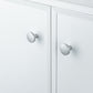 Luna 1.26 in. (32 mm) Modern Round Cabinet Knurled Knob (10-Pack)