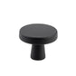 Luna 1.26 in. (32 mm) Modern Round Cabinet Knurled Knob (10-Pack)