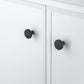 Luna 1.26 in. (32 mm) Modern Round Cabinet Knurled Knob (10-Pack)
