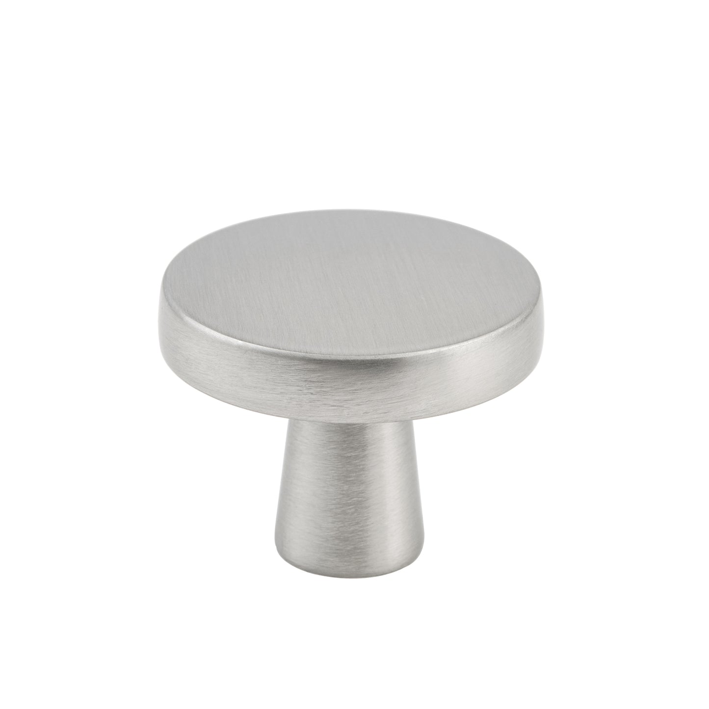 Luna 1.26 in. (32 mm) Modern Round Cabinet Knurled Knob (10-Pack)
