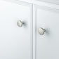 Luna 1.26 in. (32 mm) Modern Round Cabinet Knurled Knob (10-Pack)