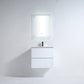 Millennium Modern Design Gloss White Bathroom Vanity Set with Cabinet and Counter Sink