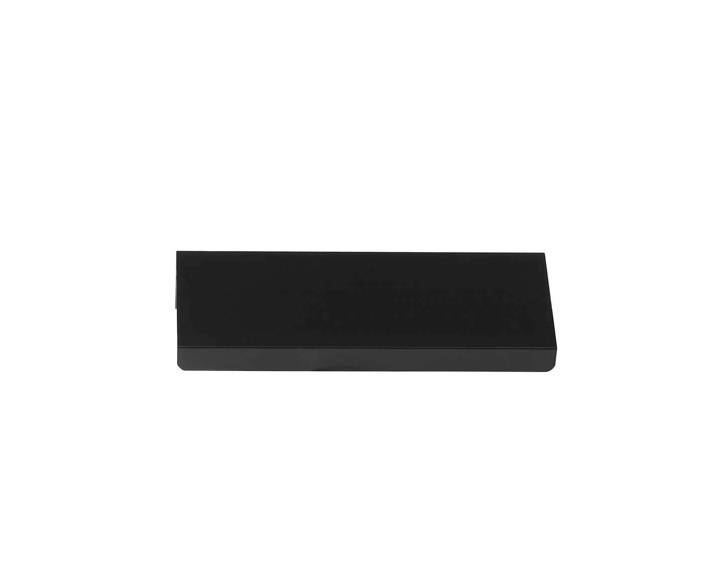 Center-to-Center Matte Black Finger Edge Tap Cabinet Pull (30-Pack)