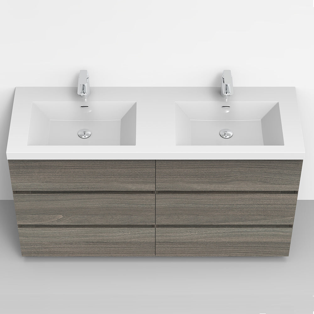 Cascade 59 in. Bathroom Furniture Set with Cabinet and Basin