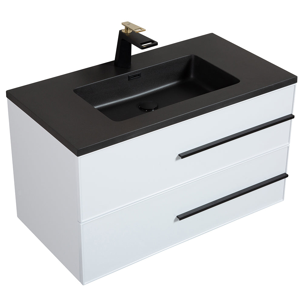 Metropolitan American Style Bathroom Vanity Washbasin with U Drawer