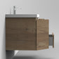 Newport Modern Design Oak Bathroom Furniture Set with Cabinet and Basin