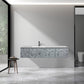 Terazzo Grey Bathroom Vanity with Imitation Stone Design